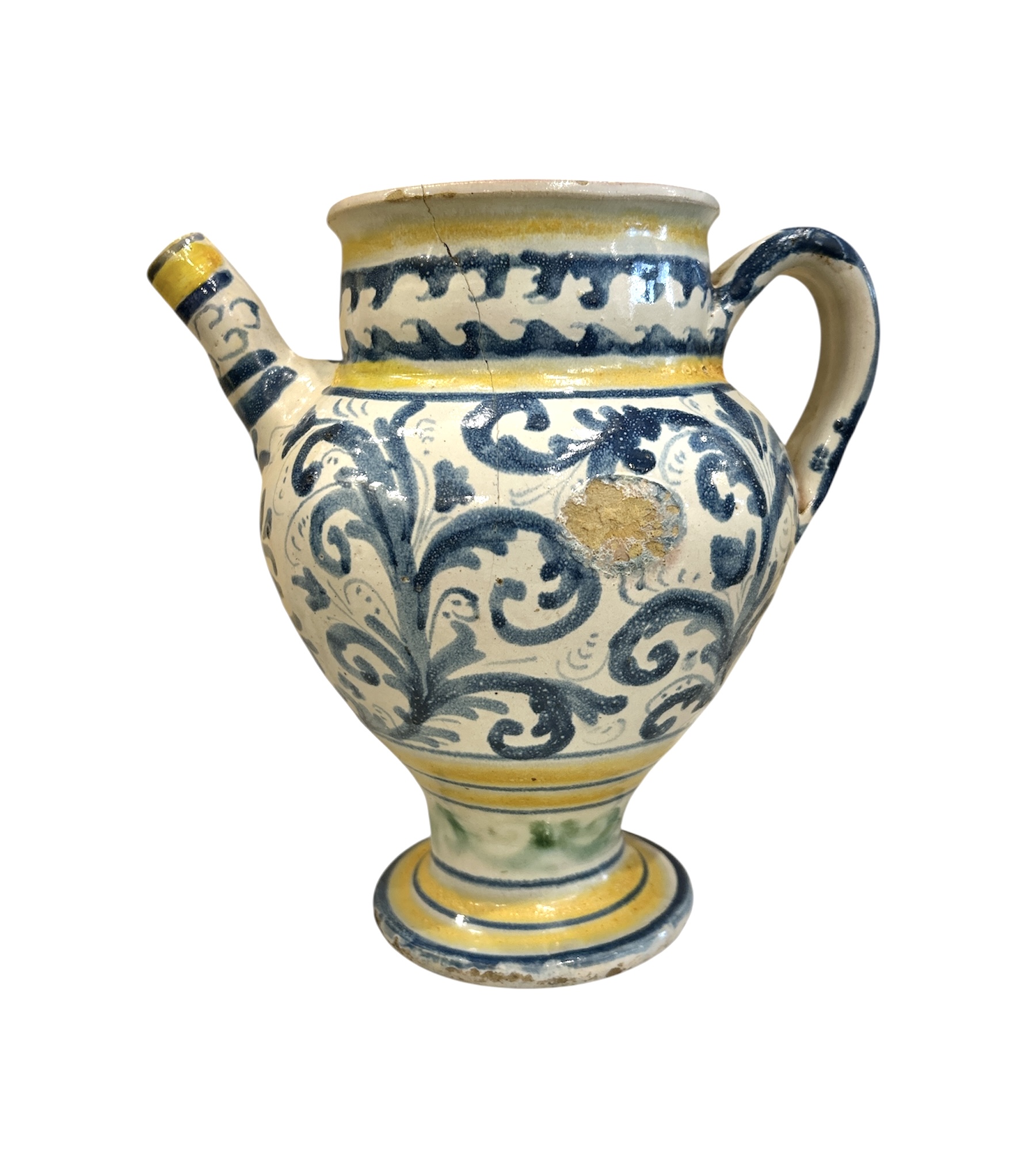 Versatoio in maiolica, Caltagirone XVIII secolo